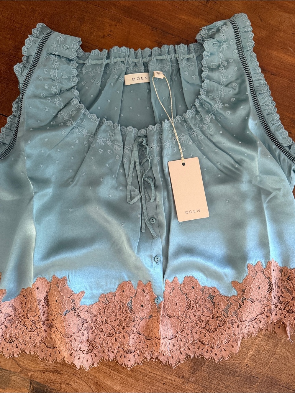 Doen Toulouse in Top Deep Aquamarine NWT, S - Picture 2 of 2